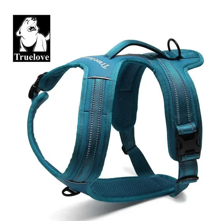 Harnais réfléchissant en nylon pour chien - blue / XS(43-49cm) / China Mainland