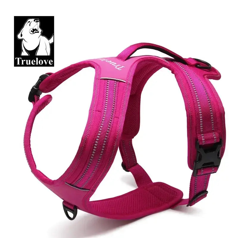 Harnais réfléchissant en nylon pour chien - fuchsia / XL(90-125cm) / france