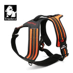 Harnais réfléchissant en nylon pour chien - orange / XL(90-125cm) / france
