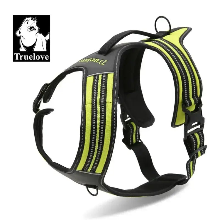 Harnais réfléchissant en nylon pour chien - yellow / XS(43-49cm) / China Mainland