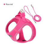 Harnais réfléchissant réglable pour chien - pink / XXXS