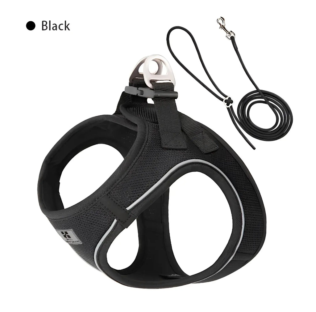 Harnais réfléchissant réglable pour chien - black / M