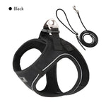 Harnais réfléchissant réglable pour chien - black / M