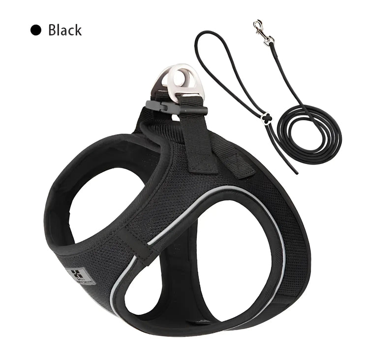 Harnais réfléchissant réglable pour chien - black / M