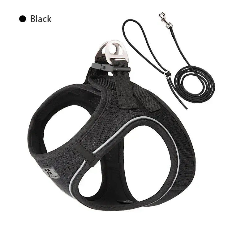 Harnais réfléchissant réglable pour chien - black / M