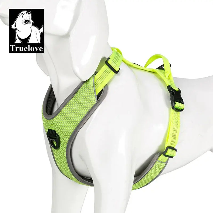 Harnais réfléchissant Truelove pour chien - Green / XL-Chest 81-107in / Russian Federation