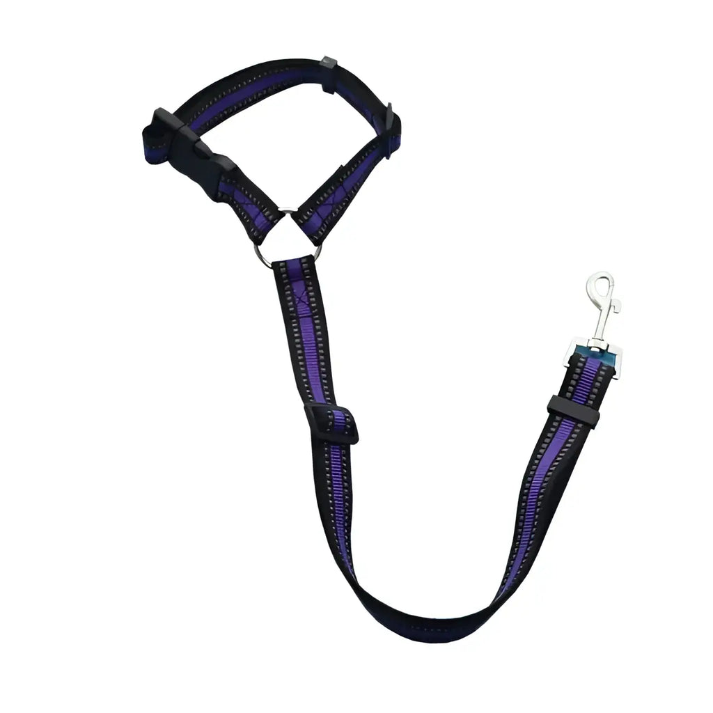 Harnais pour chien réglable de couleur unie - Purple / korea