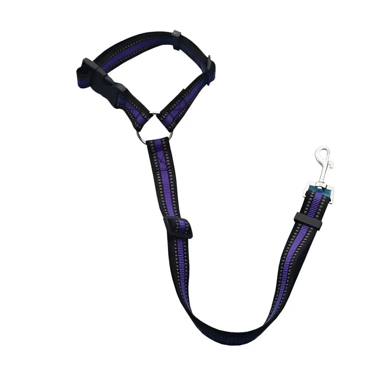 Harnais pour chien réglable de couleur unie - Purple / korea