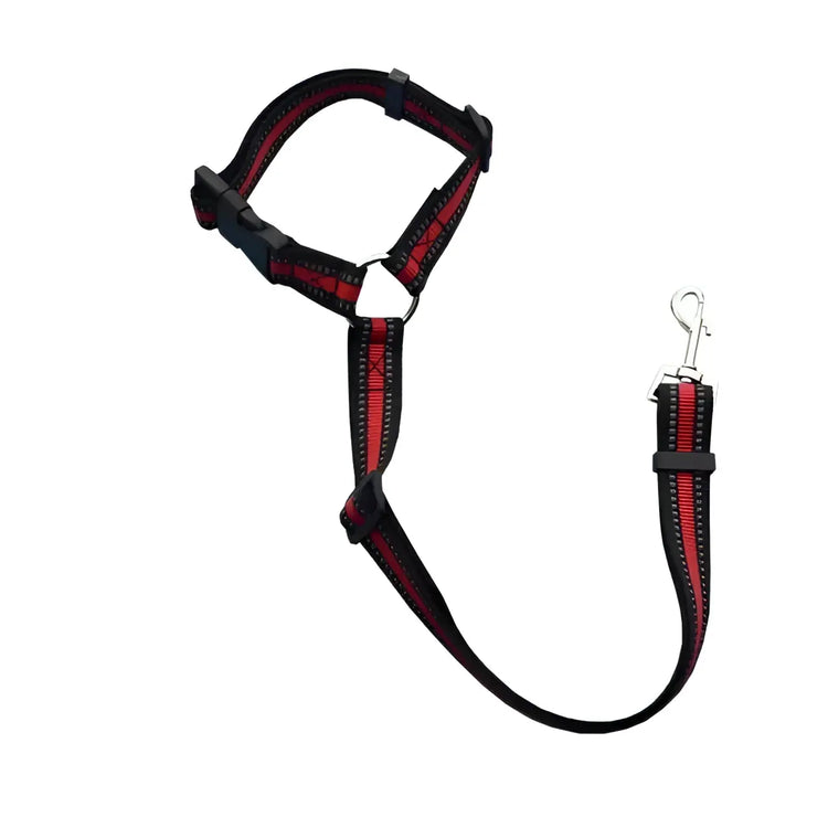 Harnais pour chien réglable de couleur unie - Red / korea