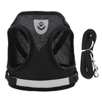 Harnais réglable pour chien et chat - black / XL(7-10kg) / france