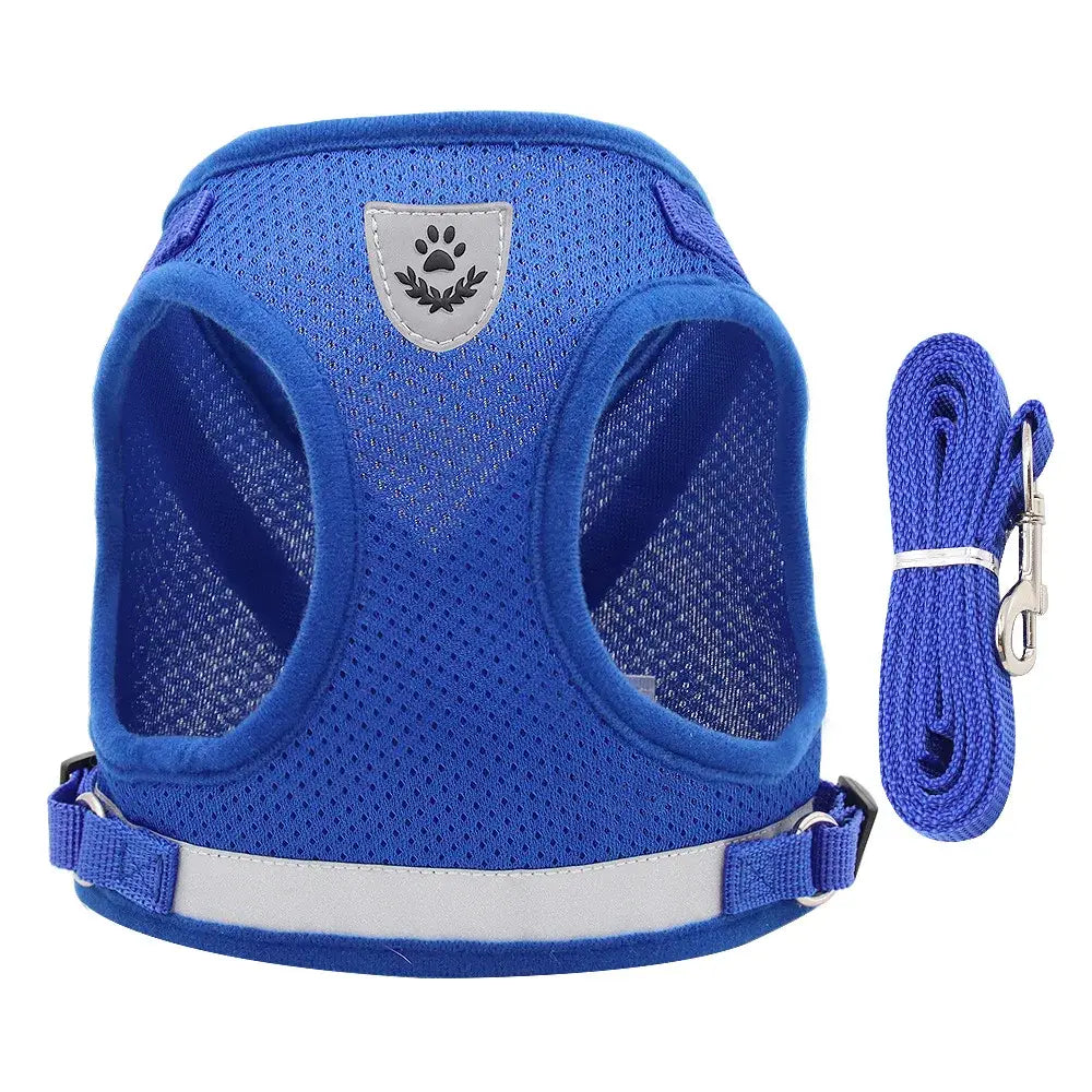 Harnais réglable pour chien et chat - Blue / XL(7-10kg) / france