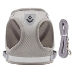 Harnais réglable pour chien et chat - GRAY / XL(7-10kg) / france