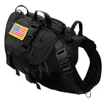 Harnais tactique pour chien - Black with bag / Chest 55-80cm