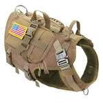 Harnais tactique pour chien - Khaki with bag / Chest 55-80cm