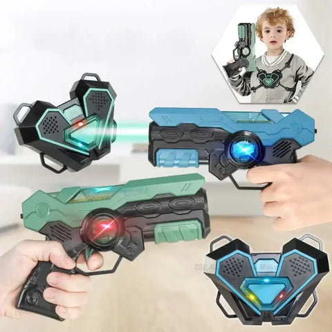 Infrared Toy Guns Play Set kids Laser Tag Battle Game Laser Strike Electric gun Weapon Pistol For Boys Children Indoor