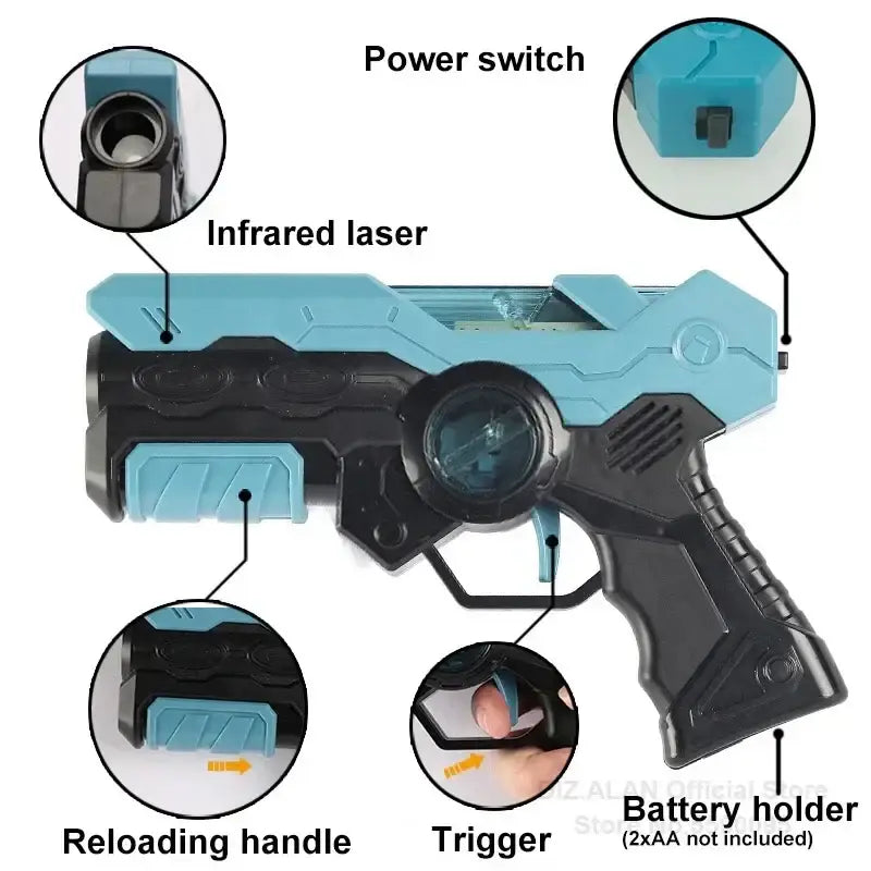 Infrared Toy Guns Play Set kids Laser Tag Battle Game Laser Strike Electric gun Weapon Pistol For Boys Children Indoor