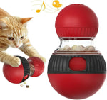 Interactive Cat Feeder Rotating Outlet Puzzle Feeder for Cats Small Dogs Mental Stimulation Exercise Toy for Pets Slow