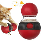 Interactive Cat Feeder Rotating Outlet Puzzle Feeder for Cats Small Dogs Mental Stimulation Exercise Toy for Pets Slow