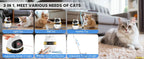 Interactive Cat Toys,3-in-1 Funny Exercise Electric Rotating Cat Toys for Indoor Cats Laser Toy Automatic Cat Ball