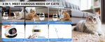 Interactive Cat Toys,3-in-1 Funny Exercise Electric Rotating Cat Toys for Indoor Cats Laser Toy Automatic Cat Ball