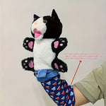 Interactive Cat Wrestling Puppet Toy with Poseable Limbs Plush Stuffed Animal for Indoor Play,Durable & Safe cat toys