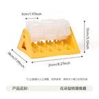 Interactive Dog Food Dispenser Toy Automatic Reward Puzzle Feeder Promotes Mental Durable PP Plastic Triangular Design