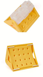 Interactive Dog Food Dispenser Toy Automatic Reward Puzzle Feeder Promotes Mental Durable PP Plastic Triangular Design