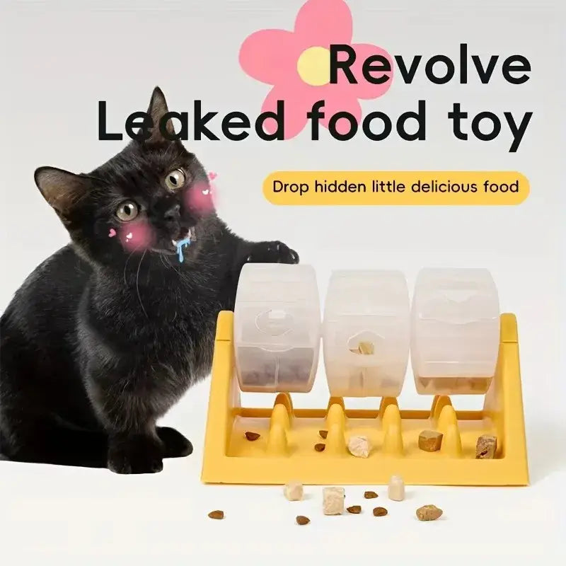 Interactive Dog Food Dispenser Toy Puzzle Feeder with Leak-Proof Design Durable PP Material & Slow-Feeding Design for