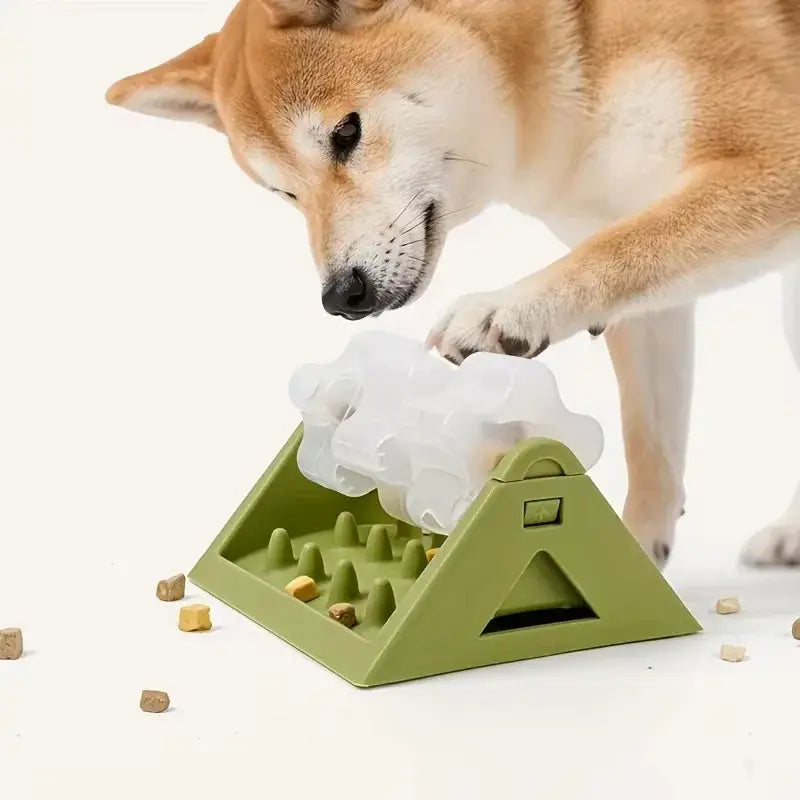 Interactive Dog Food Dispenser Toy Puzzle Feeder with Leak-Proof Design Durable PP Material & Slow-Feeding Design for