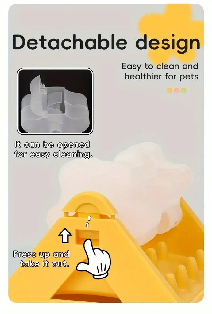 Interactive Dog Food Dispenser Toy - Puzzle Feeder with Leak-Proof Design Slow-Feeding Design & Durable PP Material for