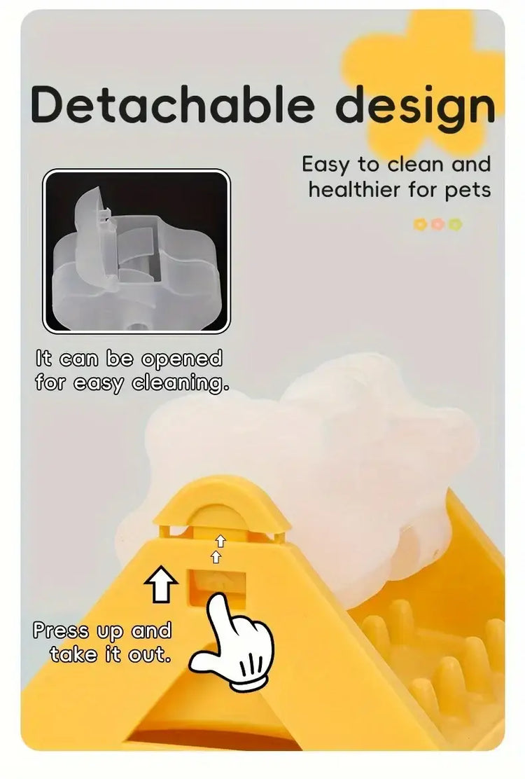 Interactive Dog Food Dispenser Toy - Puzzle Feeder with Leak-Proof Design Slow-Feeding Design & Durable PP Material for