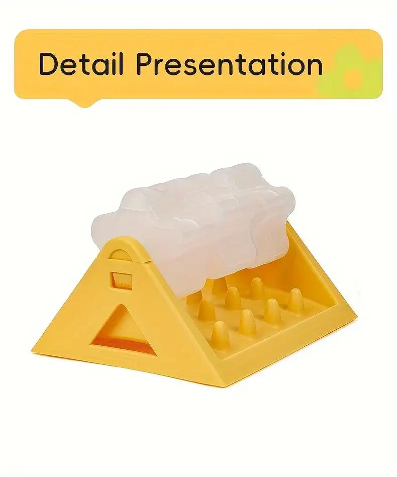 Interactive Dog Food Dispenser Toy - Puzzle Feeder with Leak-Proof Design Slow-Feeding Design & Durable PP Material for