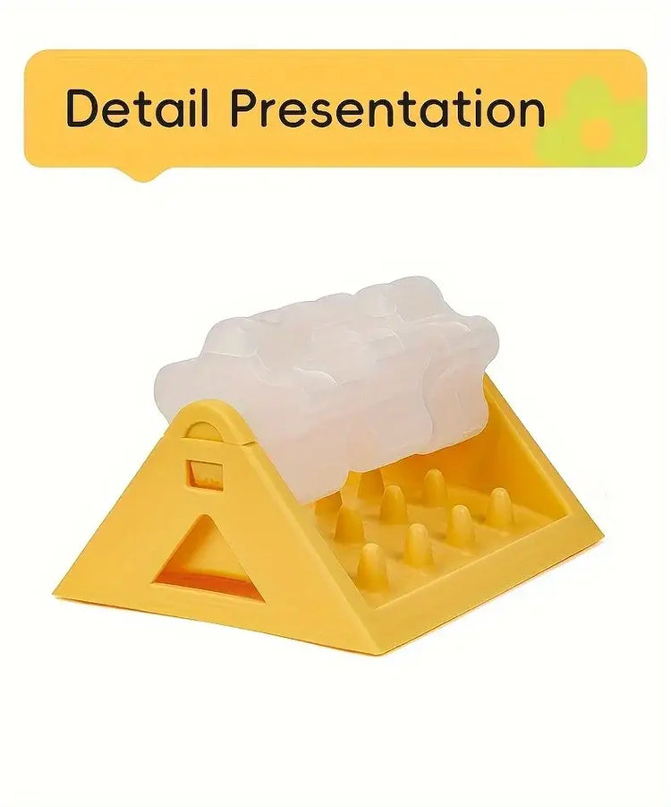 Interactive Dog Food Dispenser Toy - Puzzle Feeder with Leak-Proof Design Slow-Feeding Design & Durable PP Material for