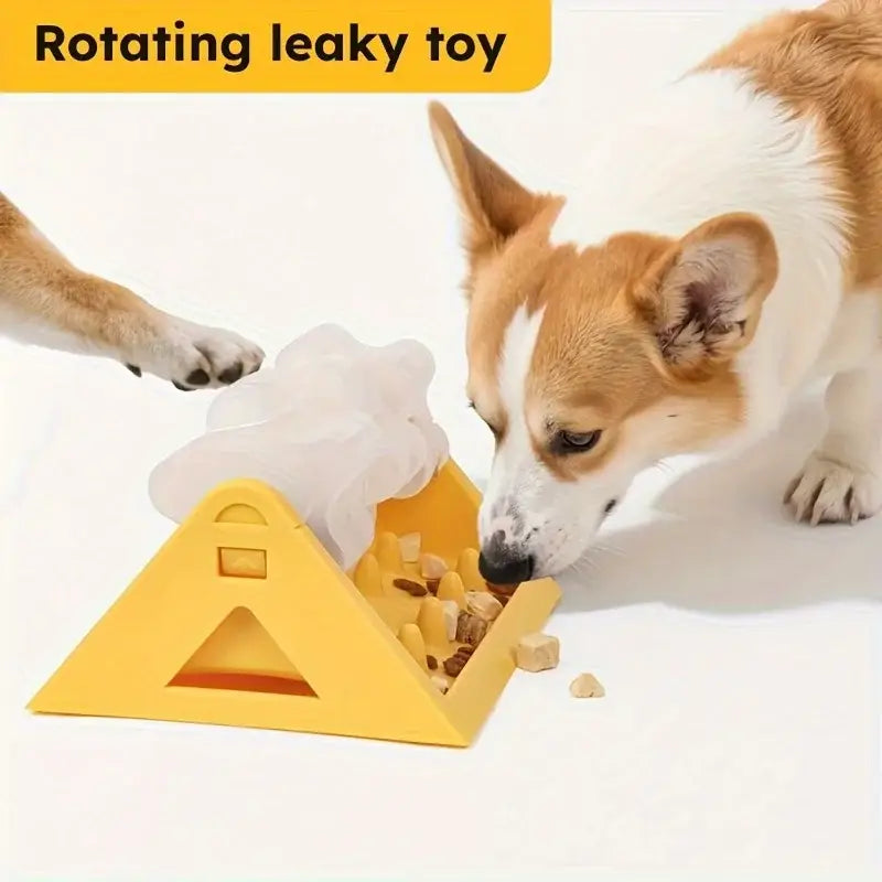 Interactive Dog Food Dispenser Toy - Puzzle Feeder with Leak-Proof Design Slow-Feeding Design & Durable PP Material for
