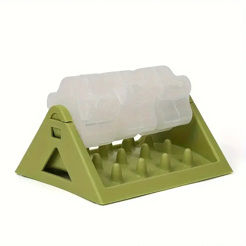 Interactive Dog Food Dispenser Toy - Puzzle Feeder with Leak-Proof Design Slow-Feeding Design & Durable PP Material for