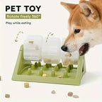 Interactive Dog Food Dispenser Toy - Puzzle Feeder with Leak-Proof Design Slow-Feeding Design & Durable PP Material for