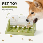 Interactive Dog Food Dispenser Toy Puzzle Feeder with Leak-Proof Design Durable PP Material & Slow-Feeding Design for