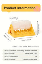 Interactive Dog Food Dispenser Toy - Puzzle Feeder with Leak-Proof Design Slow-Feeding Design & Durable PP Material for