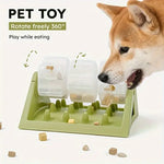 Interactive Dog Food Dispenser Toy - Puzzle Feeder with Leak-Proof Design Slow-Feeding Design & Durable PP Material for