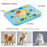 Interactive Dog Puzzle Toy for Large Medium Small Dogs and Cats 4 Ways to Play Slow Feeder Promotes Digestion Easy to