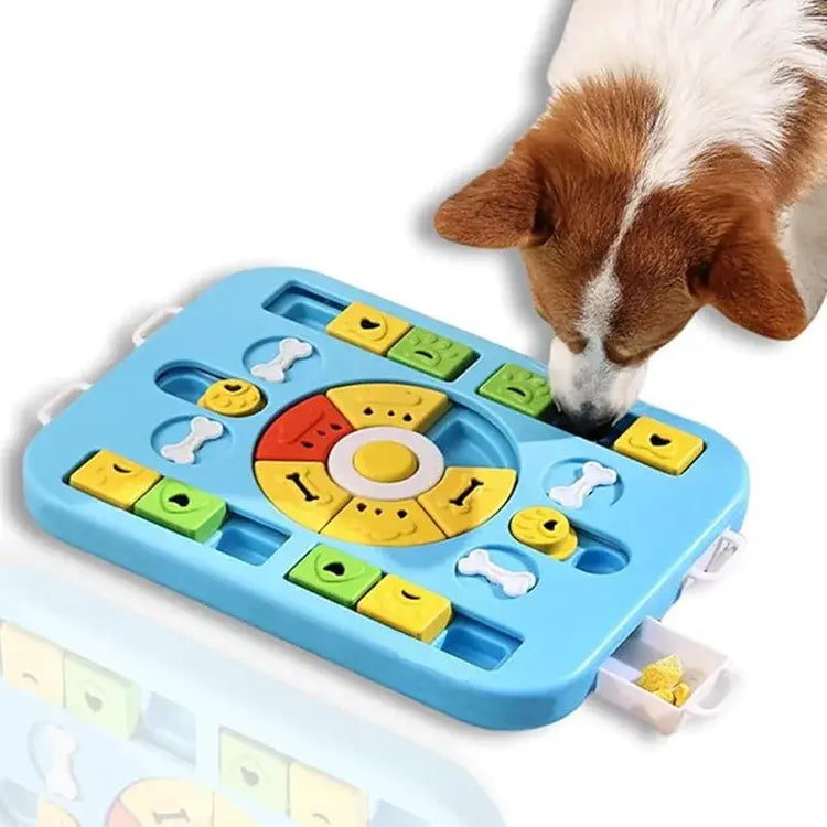 Interactive Dog Puzzle Toy for Large Medium Small Dogs and Cats 4 Ways to Play Slow Feeder Promotes Digestion Easy to