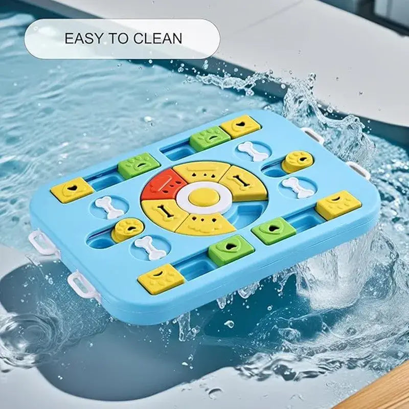 Interactive Dog Puzzle Toy for Large Medium Small Dogs and Cats 4 Ways to Play Slow Feeder Promotes Digestion Easy to
