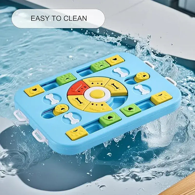 Interactive Dog Puzzle Toy for Large Medium Small Dogs and Cats 4 Ways to Play Slow Feeder Promotes Digestion Easy to