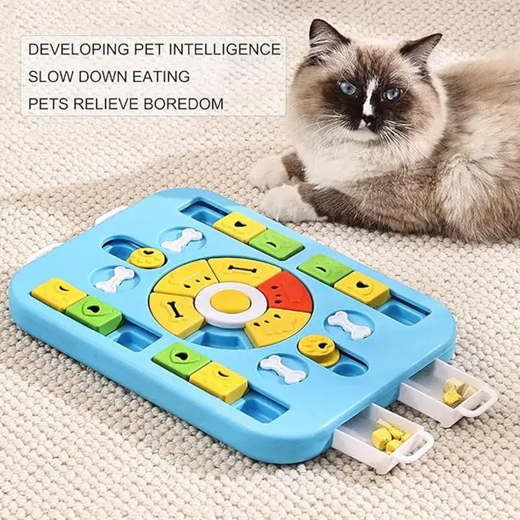 Interactive Dog Puzzle Toy for Large Medium Small Dogs and Cats 4 Ways to Play Slow Feeder Promotes Digestion Easy to