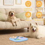 Interactive Dog Puzzle Toys Plastic Treat Dispensing Slow Feeder with Non Slip Base Dog Mental Stimulation Toys Pet