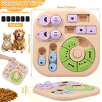 Interactive Dog Puzzle Toys Plastic Treat Dispensing Slow Feeder with Non Slip Base Dog Mental Stimulation Toys Pet