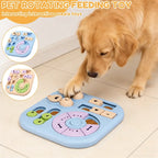 Interactive Dog Puzzle Toys Plastic Treat Dispensing Slow Feeder with Non Slip Base Dog Mental Stimulation Toys Pet