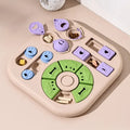 Interactive Dog Puzzle Toys Plastic Treat Dispensing Slow Feeder with Non Slip Base Dog Mental Stimulation Toys Pet