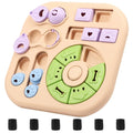 Interactive Dog Puzzle Toys Plastic Treat Dispensing Slow Feeder with Non Slip Base Dog Mental Stimulation Toys Pet