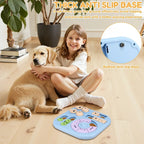 Interactive Dog Puzzle Toys Plastic Treat Dispensing Slow Feeder with Non Slip Base Dog Mental Stimulation Toys Pet
